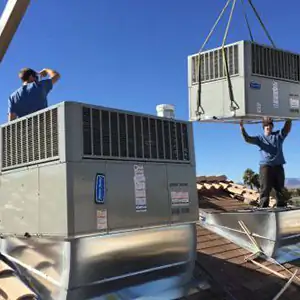 Photo of finished HVAC project